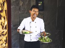 Villa Kayajiwa, Cuisinier professionnel et cuisine