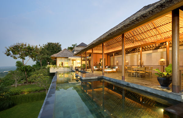 Bali Villa The Long House Longhouse pool living room