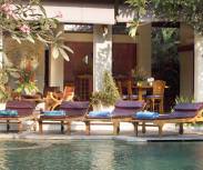 Bali Villa Maharaj Pool deckchairs