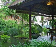 Dinning by the pond